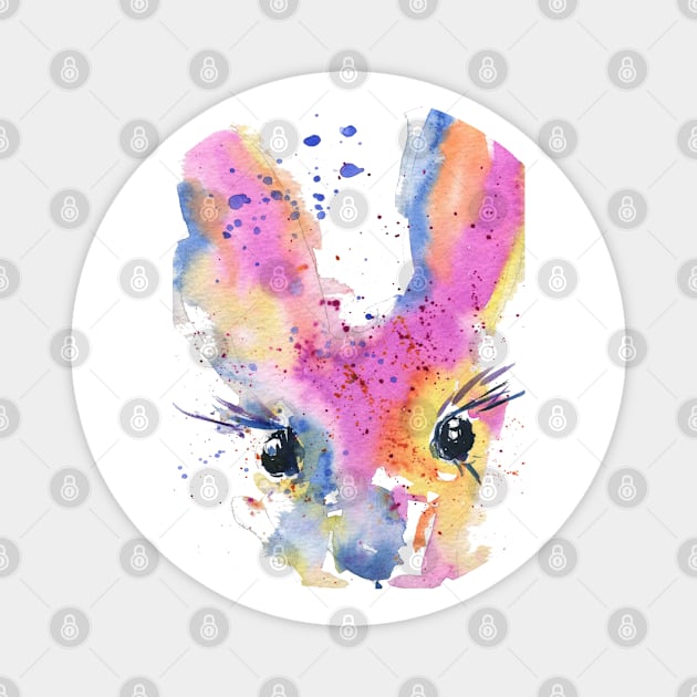 Cosmic Bunny Magnet by NikkiMokshaDesigns